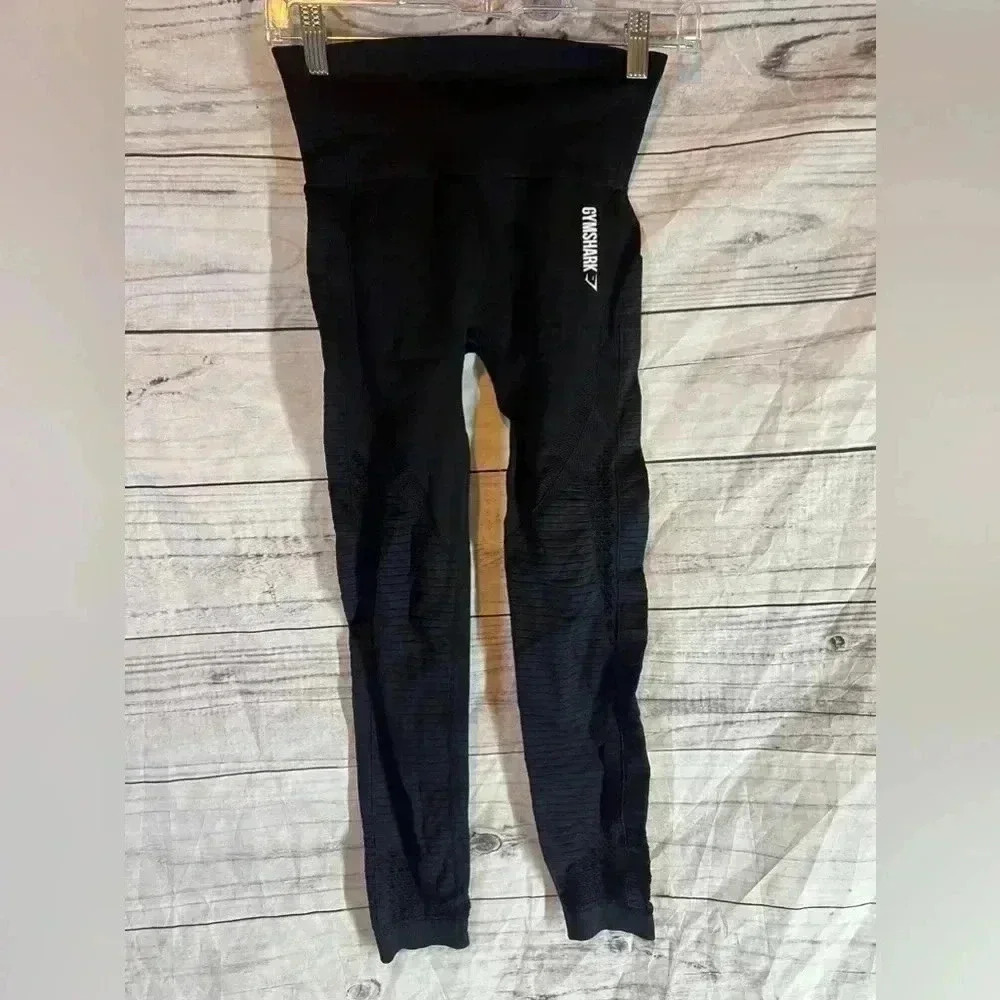 Gymshark distressed black leggings